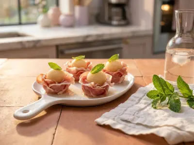 Recette Billes de melon dans un écrin de jambon cru