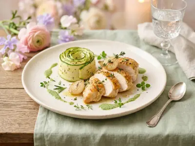 Recette Blancs de poulets rôtis et courgettes