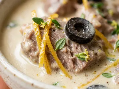Recette Blanquette de veau de lait citronnée