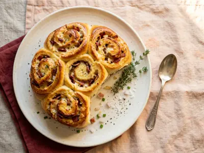Recette Brioche salée au fromage lardons et sauce bechamel