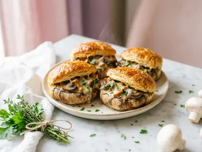 Recette Briochettes aux champignons