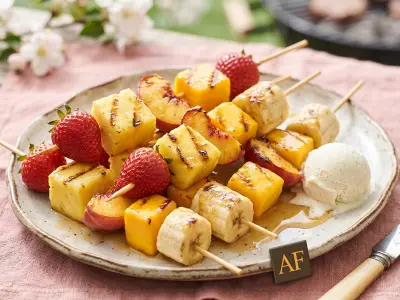 Recette Brochettes de fruits grillés