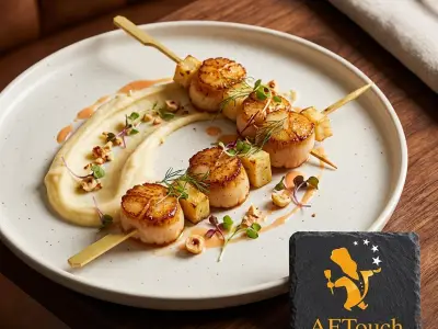 Recette Scallop Skewers