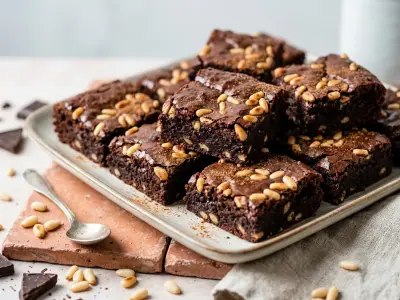 Recette Brownies au chocolat et pignon de pin