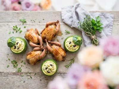 Recette Cailles rôties