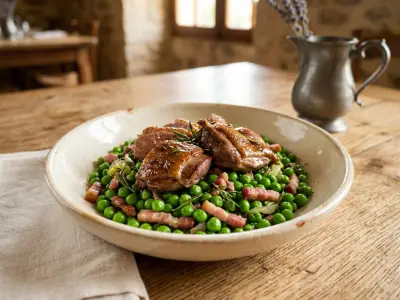 Recette Duck with Peas
