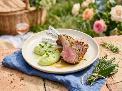 Recette Carré d'agneau rôti