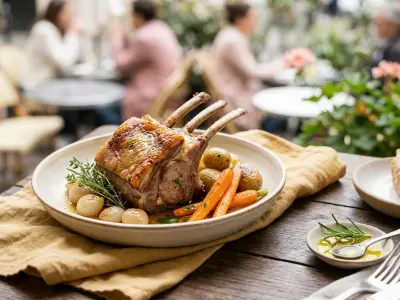 Recette Carré de chevreau rôti aux aillets
