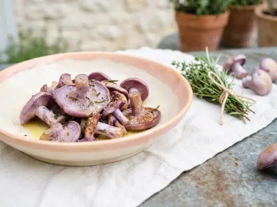 Recette Champignons: les pieds bleus