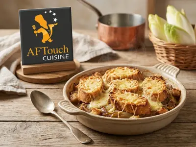 Recette Chiconade Gratinéed with Maroilles Croutons