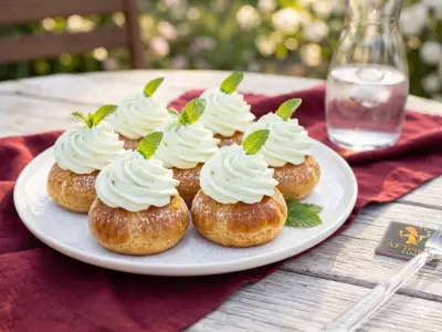 Recette Choux crème fouettée à la menthe fraîche