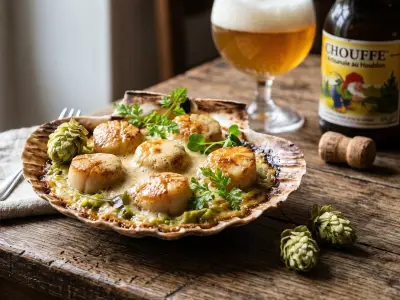 Recette Coquilles Saint-Jacques au houblon