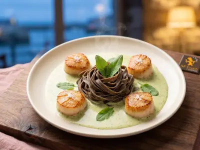 Recette Coquilles Saint-Jacques crème d'oseille et tagliatelles de blé noir