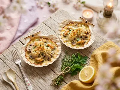 Recette Coquilles Saint-Jacques gratinées