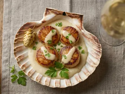 Recette Coquilles st jacques à la crème d'oignon