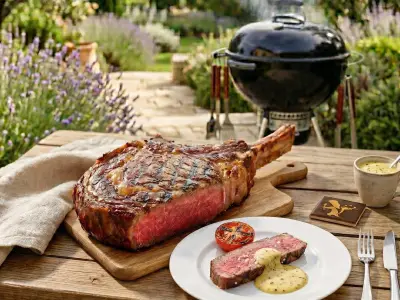 Recette Rib steak on the barbecue