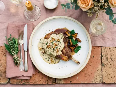 Recette Côte de veau au Roquefort