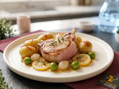 Recette Côte de veau fermier citrons confits et olives