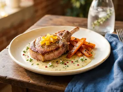 Recette Côte de veau poêlée à la mentonnaise