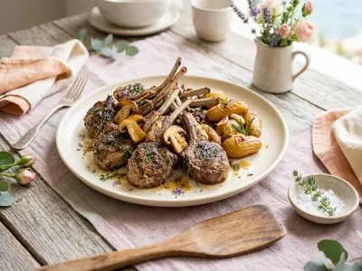 Recette Côtes d'agneau aux cèpes