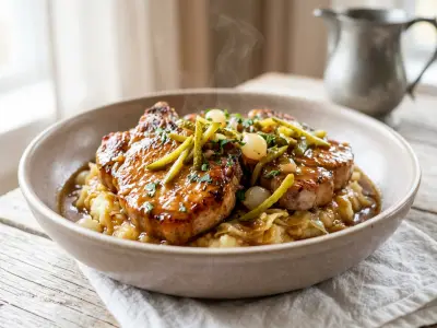 Recette Côtes de porc charcutière