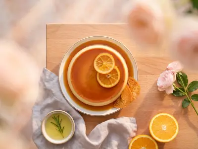Recette Crème au caramel d'oranges