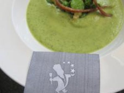 Recette Creme de févettes, ail rose et citron confit