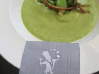 Recette Creme de févettes, ail rose et citron confit