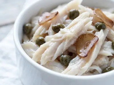Recette Effilochée de raie bouclée de petit bateau