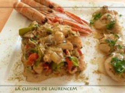Recette Noix de saint-jacques au curry