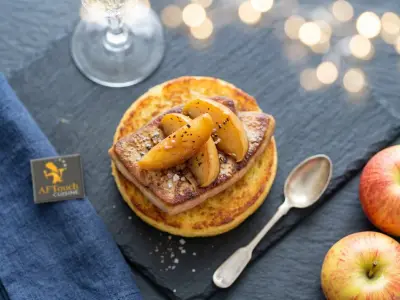 Recette Escalopes de foie gras poêlées à la Normande
