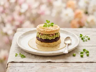 Recette Feuilleté de boudin et pois de la Planèze
