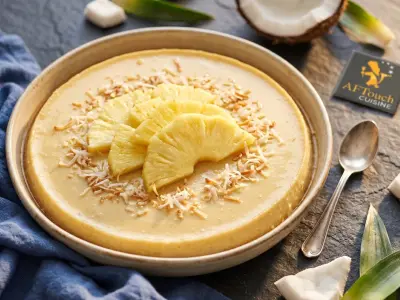 Recette Flan noix de coco ananas
