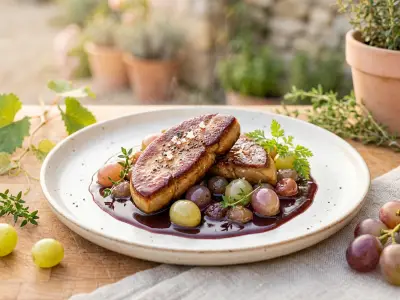 Recette Foie gras poêlé au Floc de Gascogne et raisins