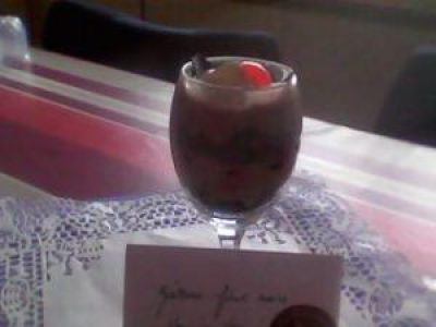 Recette Fôret noire en verrine