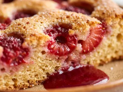 Recette Gateau aérien aux fruits rouges