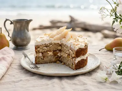Recette Gâteau aux poires et noix de coco