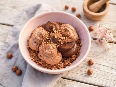 Recette Gâteau croustillant mousse aux chocolats