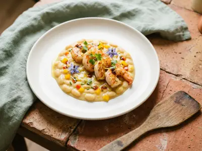 Recette Haricots de Soissons et Gambas planchées
