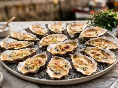 Recette Hot oysters with Jurançon sabayon