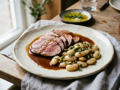 Recette L'épaule d'agneau des Pyrénées haricots de Soissons au jus