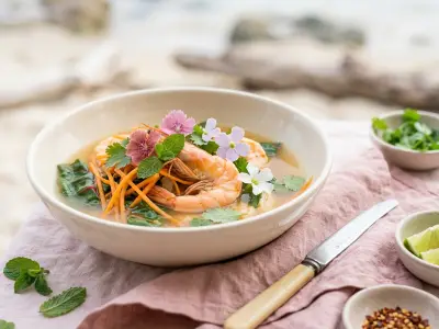 Recette La soupe de grosses crevettes à la cambodgienne