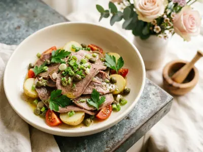 Recette Langue de veau en salade gourmande