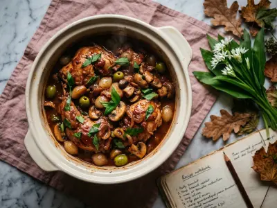 Recette Rabbit sautéed with wild garlic