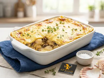 Recette Lasagne de st jacques à la normande