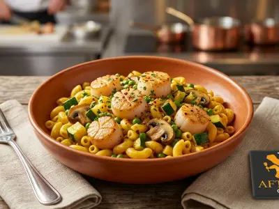 Recette Gourmet Macaroni with Scallops
