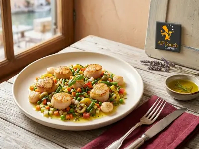 Recette Pan-seared scallops Vianésienne style