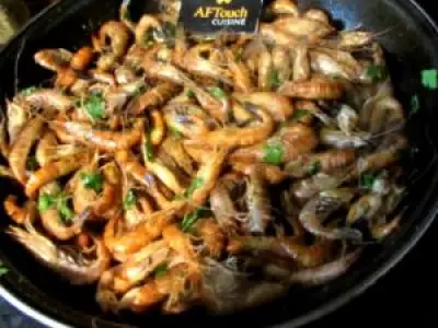Recette Les crevettes grises sautillantes a la charentaise
