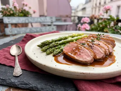 Recette Magret de canard aux asperges