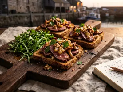 Recette Smoked duck breast on toast